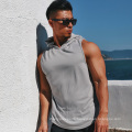 Rapid Dry Gym Tank Top Men Hooded Fitness Vest Man Essential Blank Vest Muscle Shirt Tank Top For Workout